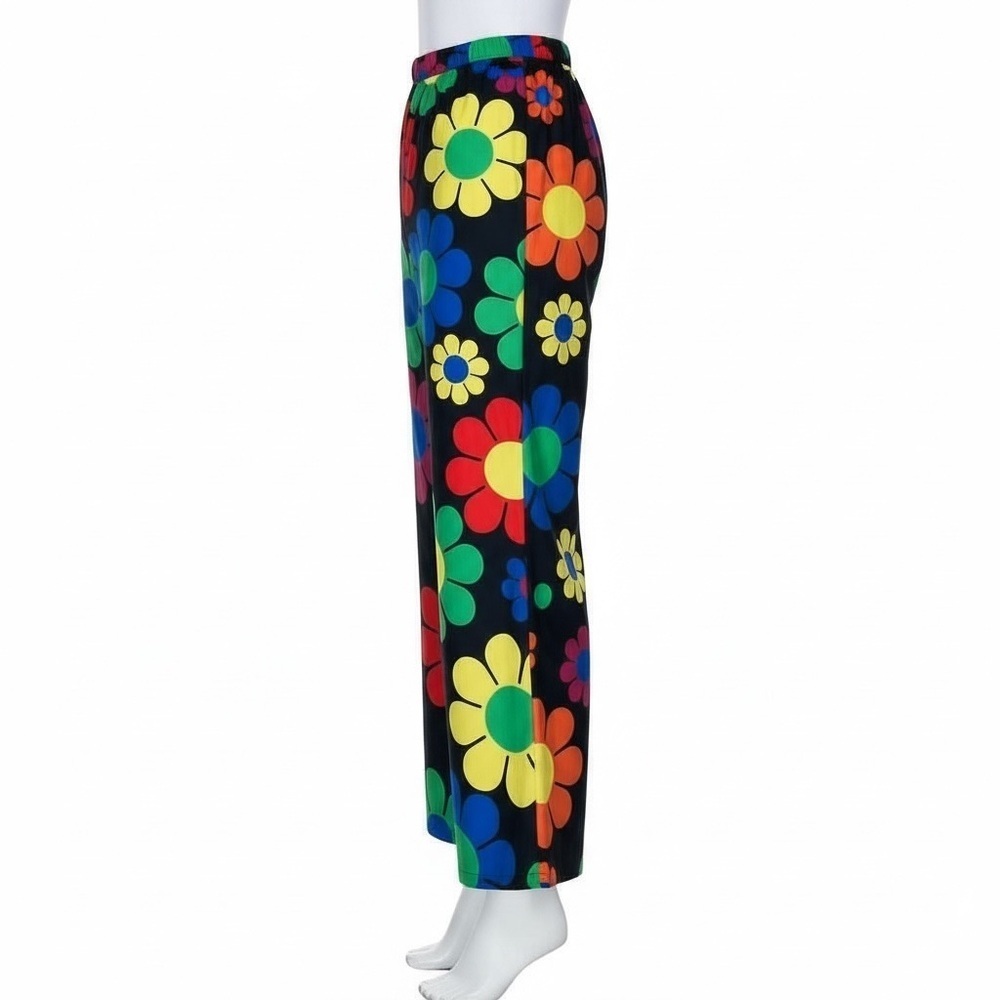 Colorful Floral Women's Pants - Picture 5 of 5